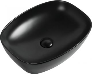 Раковина накладная Aquanet Fine-1-MB 273682 50 см чёрный матовый